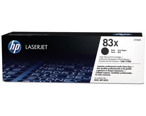 TONER HP CF283X Nº83X NEGRO 2.200PAG ALTA (Espera 4 dias)