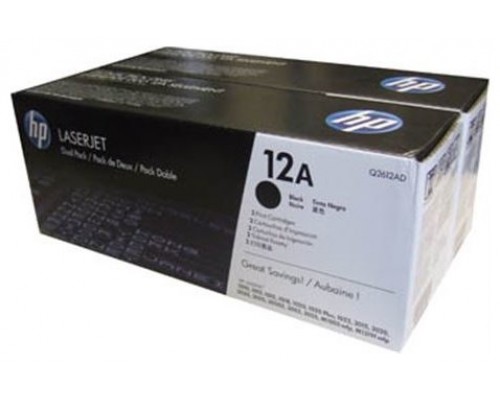 HP Q2612AD Nº 12 PACK DE DOS TONER NEGRO (Espera 4 dias)