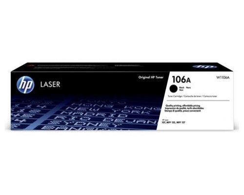 TONER HP W1106A Nº 106A NEGRO 1000PAG (Espera 4 dias)