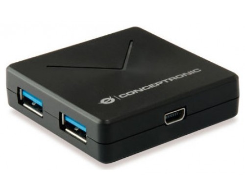 HUB USB 3.0 CONCEPTRONIC HUBBIES02B 4 PUERTOS USB 3.0