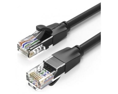 CABLE DE RED LATIGUILLO RJ45 UTP CAT6 AWG26 1 M NEGRO VENTION (Espera 4 dias)