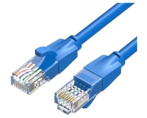 CABLE DE RED LATIGUILLO RJ45 UTP CAT6 AWG26 1.5 M AZUL VENTION (Espera 4 dias)