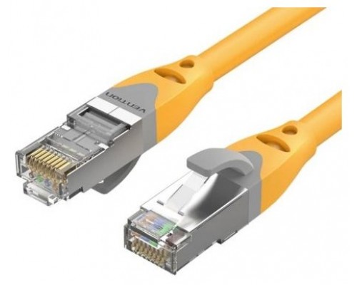 CABLE DE RED LATIGUILLO RJ45 CAT.6A SFTP AWG27 2 M AMARILLO VENTION (Espera 4 dias)