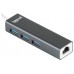 iggual Hub USB-A 3 puertos USB 3.0 + RJ45 Gigabit