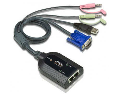 ATEN Adaptador KVM VGA/Audio USB de salida dual con Virtual Media (Espera 4 dias)