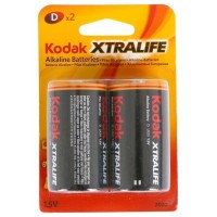 Pila Kodak Alcalina Xtralife D Lr20 Blister*2