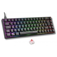 GAMING KEYBOARD MECHANICAL RED SWICH WIRED KEYZ-TITAN-B/SP (Espera 4 dias)