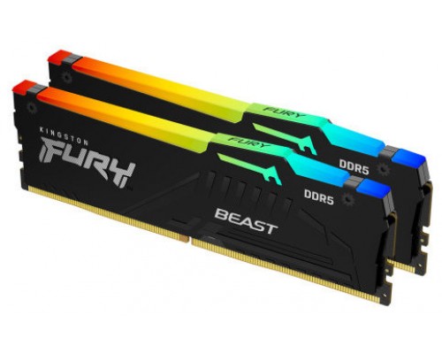 Kingston Technology FURY Beast RGB módulo de memoria 32 GB 2 x 16 GB DDR5 5200 MHz (Espera 4 dias)