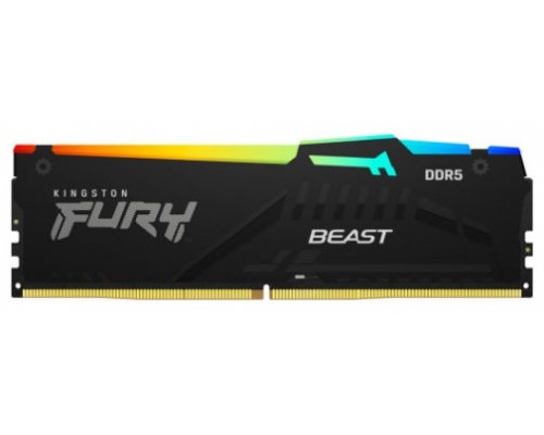 MEMORIA KINGSTON FURY BEAST RGB DDR5 32GB KIT2 5600MHZ  CL40 (Espera 4 dias)