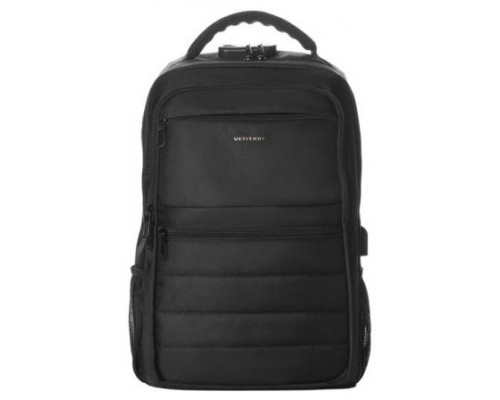 MOCHILA KRRB0 17"" 20L IMPERMEABLE ANTIRROBO NEGRO VENTION (Espera 4 dias)