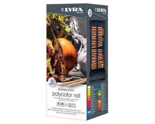 ESTUCHE ENROLLABLE LYRA REMBRANDT POLYCOLOR DE TELA 24 UDS. LYRA L2004240 (Espera 4 dias)