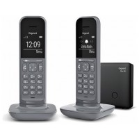 Gigaset CL390 Duo Teléfono DECT/analógico Gris Identificador de llamadas (Espera 4 dias)