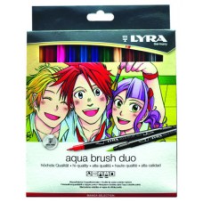 ESTUCHE 12 ROTULADORES DIBUJOS MANGA AQUA BRUSH DUO MANGA LYRA L6521121 (Espera 4 dias)