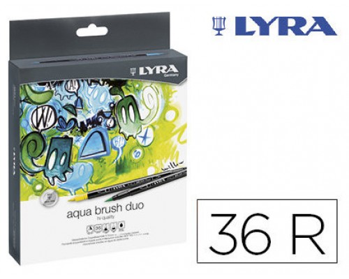 ESTUCHE 36 UDS LYRA AQUA BRUSH DUO  LYRA L6521360 (Espera 4 dias)