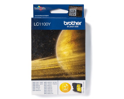 BROTHER Cartucho tinta  Amarillo DCP-385C/ MFC-6490CW/5490cn,  325 pag.