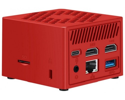 MINIPC LEOTEC INTEL N100 12GB 256GB M.2 WIN11 PRO PRE-INSTAL ROJO