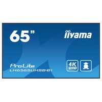 MONITOR IIYAMA 65" , UHD IPS PANEL, HAZE 1%, 800CD/M, HORIZ Y VERT, SIGNAL FAILOVER, MM 2X 10W,  HDMI 2X, DP, USB 2.0 X2, WIFI, LAN, MEDIA PLAY USB PORT, CONTROL LAN / RS232C, IISIGNAGE2 (CMS/DMS), E-SHARE, ANDROID 11 OS,  24/7 OPERATION, VESA  (400X