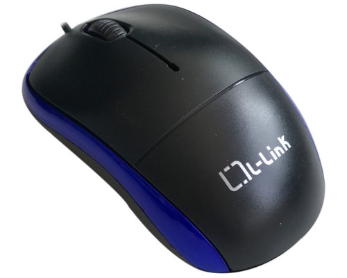 RATON L-LINK LL-2080-A OPTICO USB NEGRO/AZUL (Espera 4 dias)