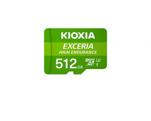 MICRO SD KIOXIA 512GB EXCERIA HIGH ENDURANCE UHS-I C10 R98 CON ADAPTADOR