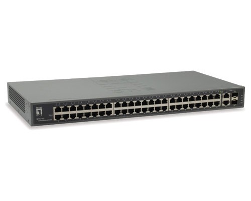 Switch Level One 50-port Fast Ethernet Switch, 2 X