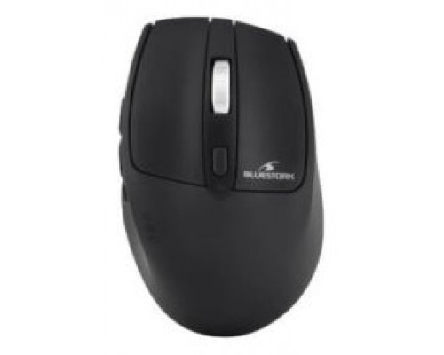 BLUESTORK MOUSE PRO RATÓN INALÁMBRICO 2,4 GHZ 6 BOTONES, 200/1200 PPP, COMPATIBLE CON WINDOWS Y MAC, RECARGABLE CON INDICADOR DE CARGA. NEGRO (Espera 4 dias)