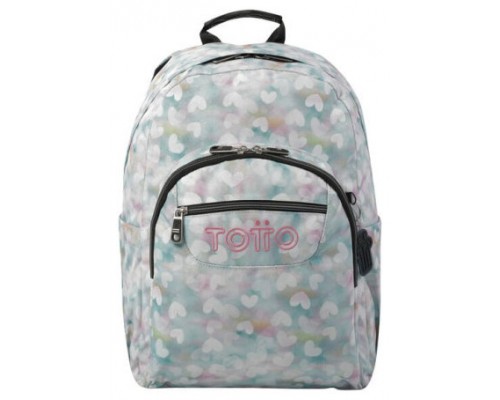 MOCHILA ESCOLAR CORAZONES PASTEL TOTTO MA04ECO001-23110-4HX (Espera 4 dias)