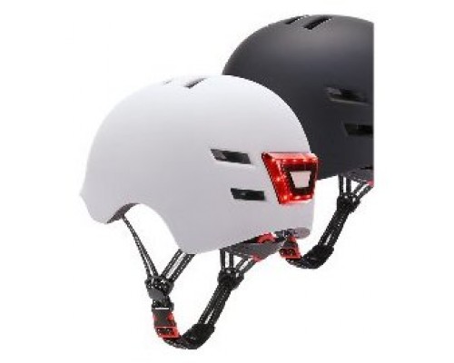 CASCO YOUIN HOMOLOGADO COLOR BLANCO TALLA M CON LED