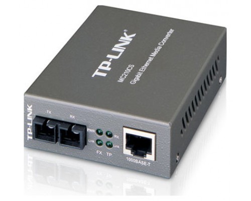 CONVERTIDOR FIBRA TP-LINK MC210CS RJ45 GIGA A FIBRA MONOMODO SC 1000MB FULLDUPLEX HASTA 15 (Espera 4 dias)