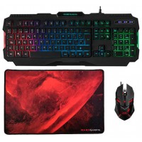 PACK TECLADO MOUSE Y ALFOMBRILLA MARS GAMING MCP118