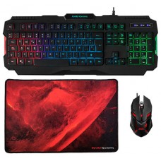 PACK TECLADO MOUSE Y ALFOMBRILLA MARS GAMING MCP118