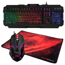 TECLADO+RATON+ALFOMBRILLA MARS GAMING MCP118 GAMING COMBO RGB (Espera 4 dias)