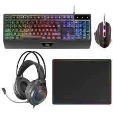 TECLADO MOUSE HEADSET Y ALFOMBRILLA MARS GAMING