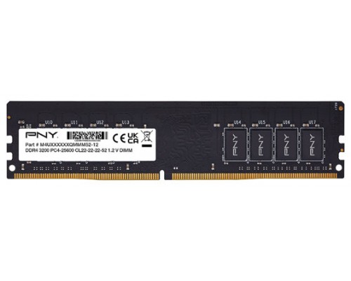 PNY - DDR4 - 16GB - DIMM de 288 espigas - 3200 Mhz /