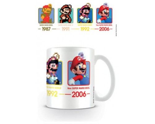 TAZA DESAYUNO SUPER MARIO (DATES) 11OZ/315 ML PYRAMID MG24640 (Espera 4 dias)