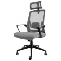 SILLA ERGONOMICA MARS GAMING MGCERGOLITEBGR  GRIS CON DETALLES EN NEGRO RESPALDO EN MALL· (Espera 4 dias)