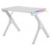 Mesa Mars Gaming Mgd Rgb White Chasis De Acero Tablero