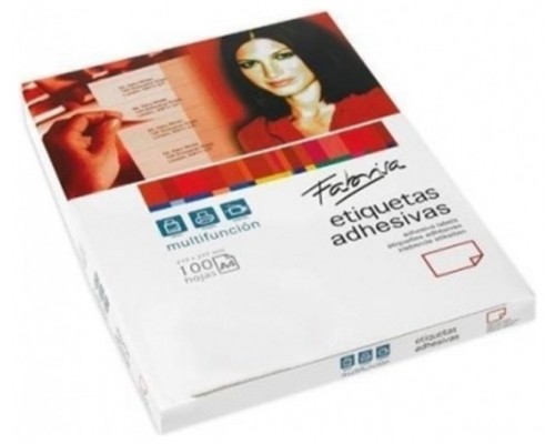 CAJA 100 HOJAS ETIQUETAS ADHESIVAS ILC BLANCA 105X148 FABRISA 15320 (Espera 4 dias)