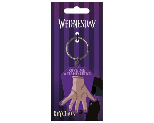 LLAVERO GOMA CHOCA LA MANO WEDNESDAY PYRAMID INTERNATIONAL RK39476C (Espera 4 dias)