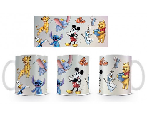 TAZA MIX PERSONAJES DISNEY BLANCA 315 ML PYRAMID INTERNATIONAL MG27704 (Espera 4 dias)