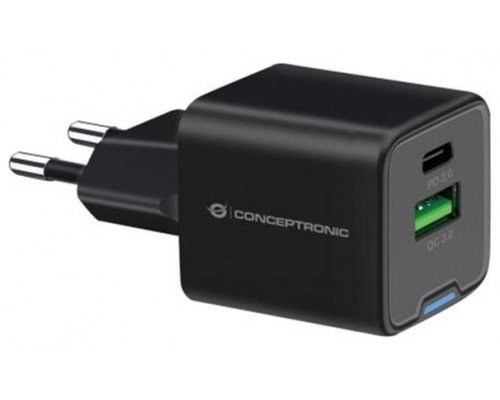 CARGADOR DE PARED CONCEPTRONIC USB-C x1 USB-Ax1