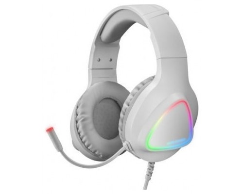 Headset Mars Gaming Mh222 White Rainbow Rgb Flow Ultra