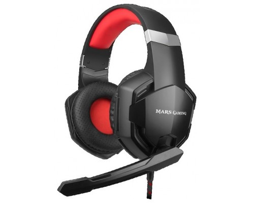 MARS GAMING MHX HEADPHONE+MIC USB SUPERBASS 50MM XBOX/PS4/PC (Espera 4 dias)