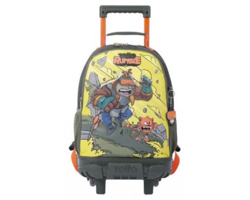 MOCHILA ESCOLAR CON RUEDAS MEDIANA DE CARTOONS TOTTO MJ03BWM005-2310-4DJM (Espera 4 dias)