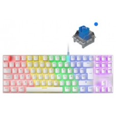 Teclado Mecanico Compackto Tkl Mars Gaming Mk80 White