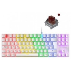 TECLADO MECANICO COMPACKTO TKL MARS GAMING MK80 WHITE