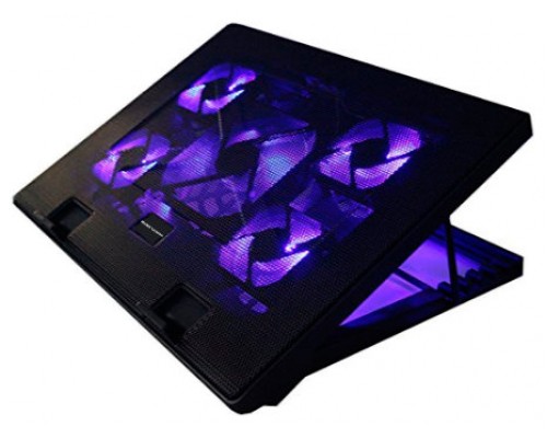 MARS GAMING MNBC2 GAMING NOTEBOOK COOLER - STAND FUNCTION - UA5 X5 FAN AIRFLOW TECHNOLOGY - RED LIGHTING (Espera 4 dias)