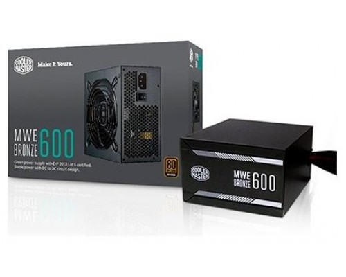 Cooler Master MWE 600 White 230V - V2 unidad de fuente de alimentación 600 W 24-pin ATX ATX Negro (Espera 4 dias)