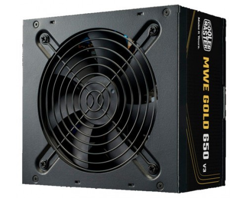 FUENTE ALIMENTACION COOLER MASTER MWE GOLD 650 V3 650W ATX 3.1 NON MODULLAR (MPE-6502-ACAAG-3BEU) (Espera 4 dias)