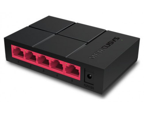 Mercusys MS105G switch Gigabit Ethernet (10/100/1000) Negro (Espera 4 dias)