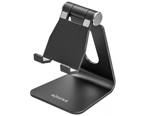 AISENS - SOPORTE DE SOBREMESA TAMAÑO M AJUSTABLE (1 PIVOTE) PARA MOVIL / TABLET, NEGRO